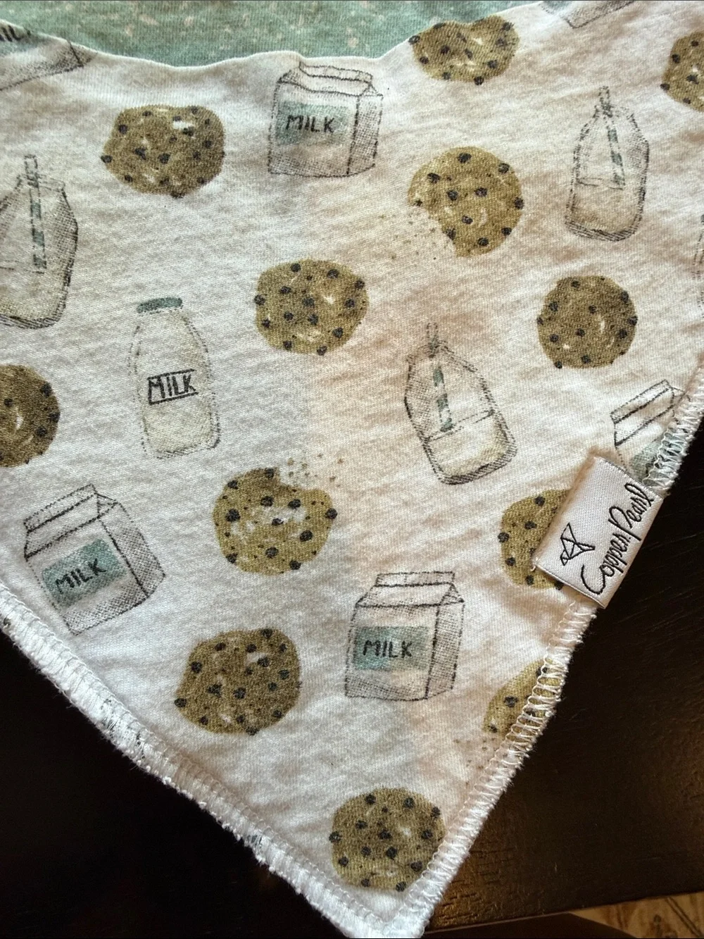 Copper Pearl baby bibs - Ocean & Neutral Print Set
